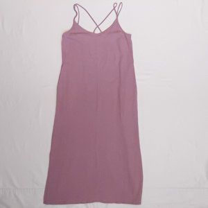 Pact Organic Sundress Womens Small S Lilac Purple Gauze Maxi Tank Dress - SOLD